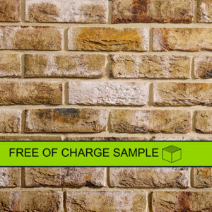 London Weathered Yellow Stock Sample Panel Brick Slips