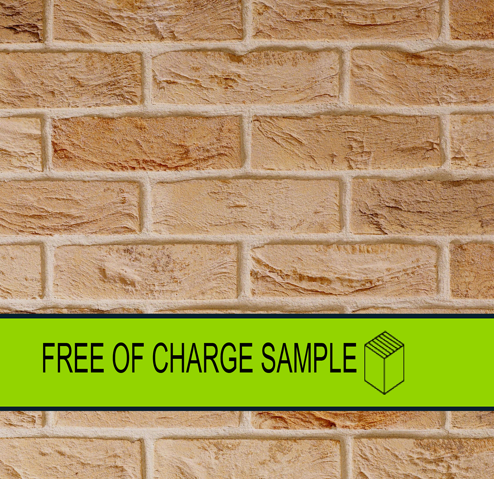 Shelford Cream Sample Panel Brick Slips